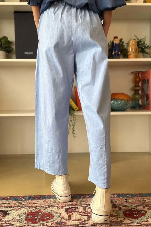 Gaberdine Barrel Pant Denim 